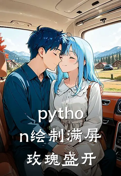 python绘制满屏玫瑰盛开